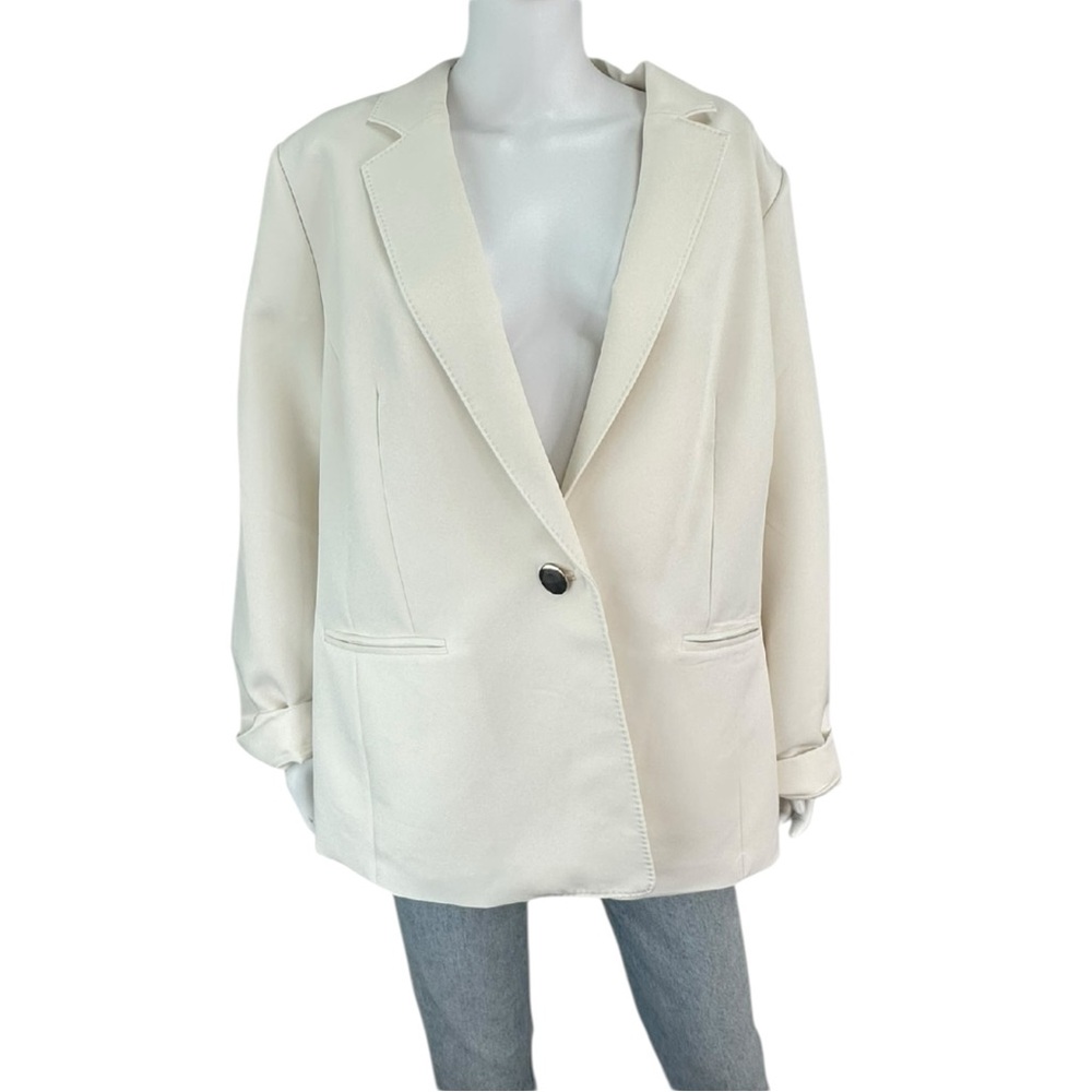Anne Klein NWT White ANNE Blazer Size 20W F0275